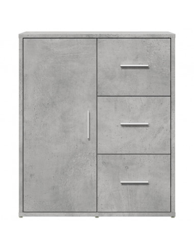 Credenza Grigio Cemento 60x31x70 cm in Legno Multistrato