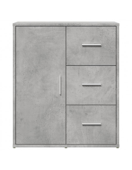 Credenza Grigio Cemento 60x31x70 cm in Legno Multistrato
