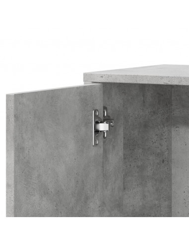 Credenza Grigio Cemento 60x31x70 cm in Legno Multistrato