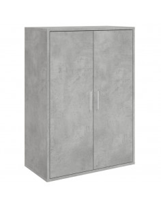 Credenza Grigio Cemento 60x31x84 cm in Legno Multistrato 2