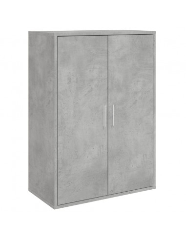 Credenza Grigio Cemento 60x31x84 cm in Legno Multistrato