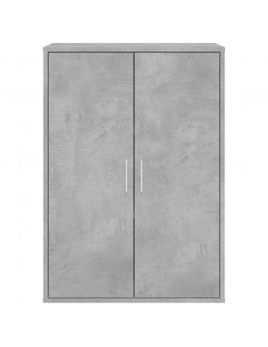 Credenza Grigio Cemento 60x31x84 cm in Legno Multistrato