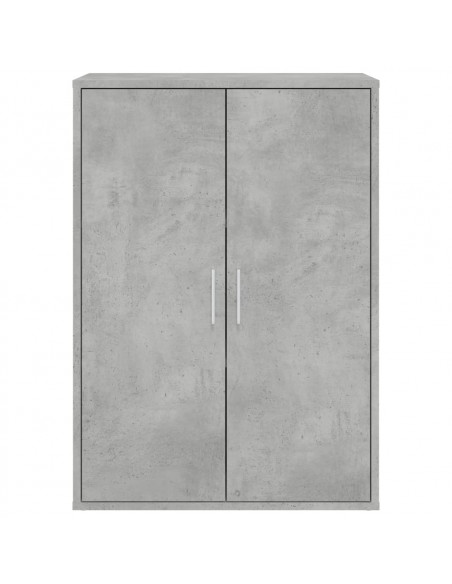 Credenza Grigio Cemento 60x31x84 cm in Legno Multistrato