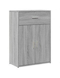 Credenza Grigio Sonoma 60x30x84 cm in Legno Multistrato 2