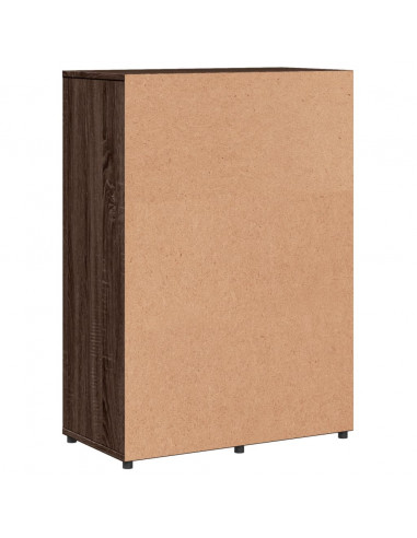 Credenza Rovere Marrone 60x31x84 cm in Legno Multistrato