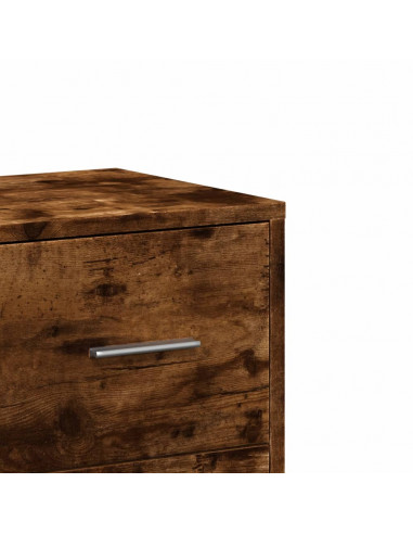 Credenza Rovere Fumo 60x31x84 cm in Legno Multistrato