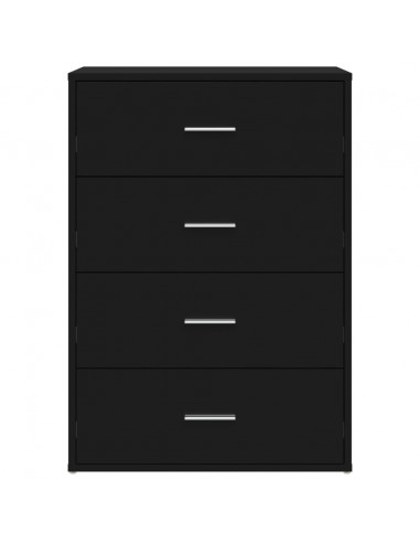 Credenza Nera 60x31x84 cm in Legno Multistrato