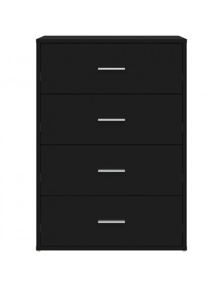 Credenza Nera 60x31x84 cm in Legno Multistrato
