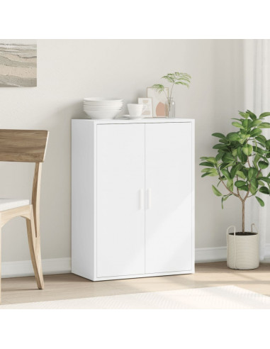 Credenza Bianca 60x31x84 cm in Legno Multistrato