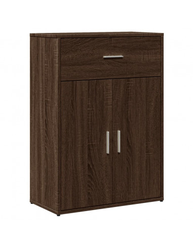 Credenza Rovere Marrone 60x30x84 cm in Legno Multistrato