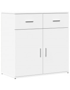 Credenza Bianca 79x38x80 cm in Legno Multistrato 2