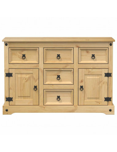 Credenza Corona 115x40x76 cm in Legno Massello di Pino