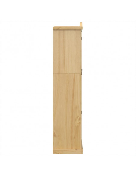 Vetrina Corona 99x43x187 cm in Legno Massello di Pino