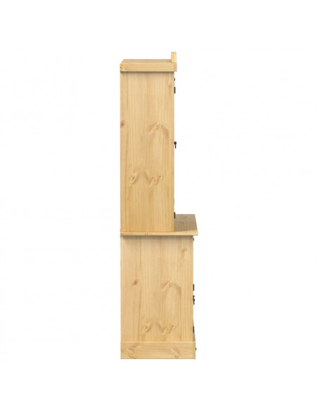 Vetrina Corona 100x48,5x179 cm in Legno Massello di Pino
