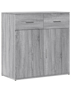 Credenza Grigio Sonoma 79x38x80 cm in Legno Multistrato 2