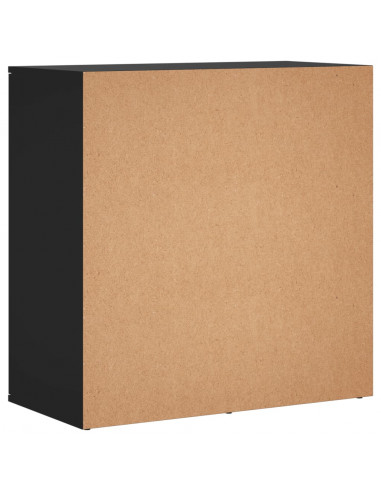 Credenza Nera 79x38x80 cm in Legno Multistrato