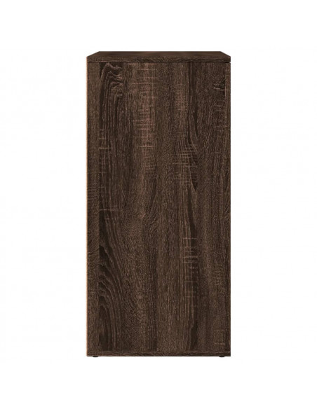 Credenza Rovere Marrone 79x38x80 cm in Legno Multistrato