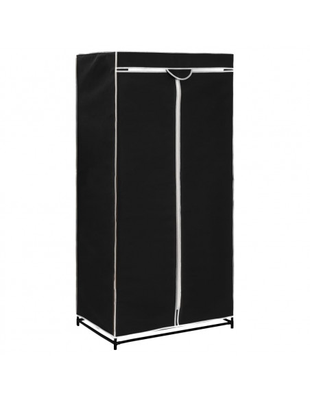 Armadio 2 pz Nero 75x50x160 cm