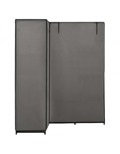 Armadio Angolare Grigio 130x87x169 cm