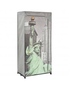 Armadio New York 75x45x160 cm in Tessuto 2