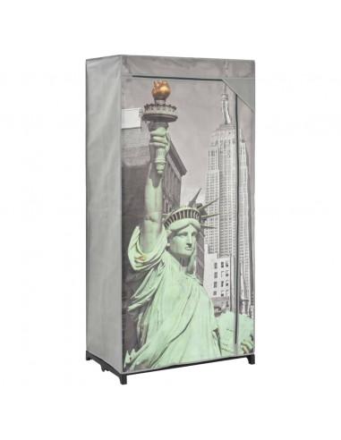 Armadio New York 75x45x160 cm in Tessuto