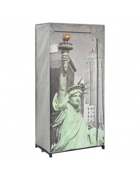 Armadio New York 75x45x160 cm in Tessuto