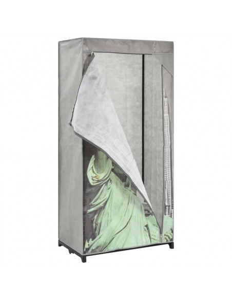 Armadio New York 75x45x160 cm in Tessuto
