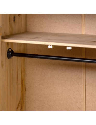 Armadio 80x50x171,5 cm in Legno Massello Pino Panama Range