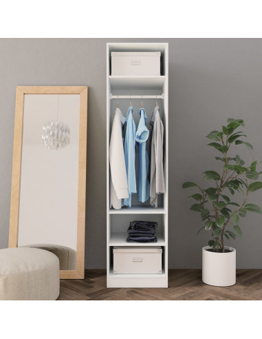 Armadio Bianco 50x50x200 cm in Legno Multistrato