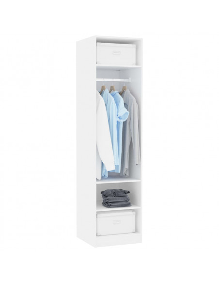 Armadio Bianco 50x50x200 cm in Legno Multistrato