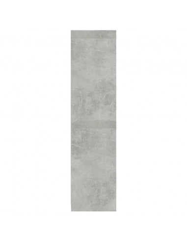 Armadio Grigio Cemento 100x50x200 cm in Legno Multistrato