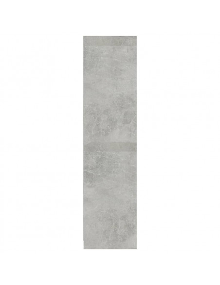 Armadio Grigio Cemento 100x50x200 cm in Legno Multistrato