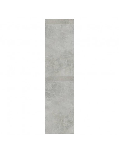 Armadio Cassetti Grigio Cemento 50x50x200 cm Legno Multistrato