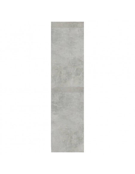 Armadio Cassetti Grigio Cemento 50x50x200 cm Legno Multistrato