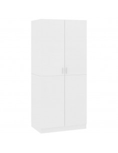 Armadio Bianco 80x52x180 cm in Legno Multistrato 2