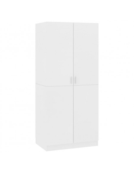 Armadio Bianco 80x52x180 cm in Legno Multistrato