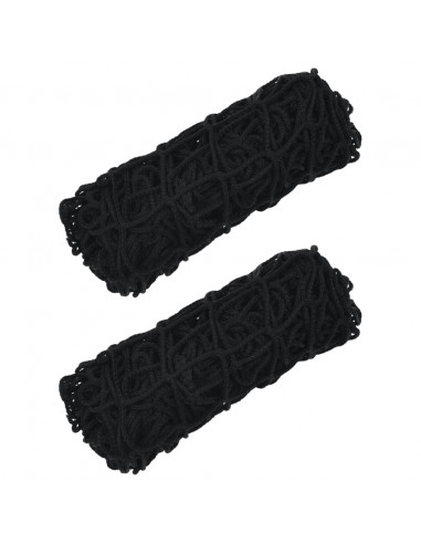 Reti da Fieno 2pz Rettangolari Neri 100x90 cm in PP