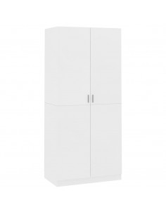 Armadio Bianco 90x52x200 cm in Legno Multistrato 2