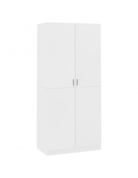 Armadio Bianco 90x52x200 cm in Legno Multistrato