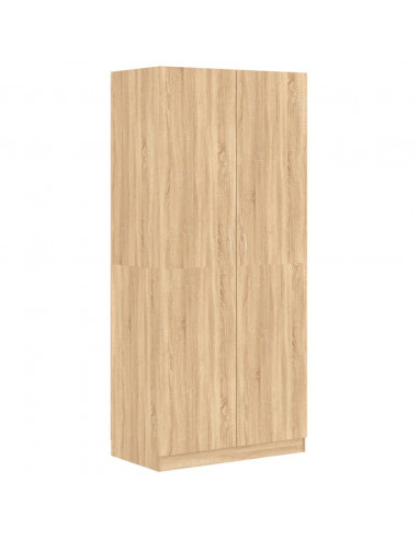 Armadio Rovere Sonoma 90x52x200 cm in Legno Multistrato