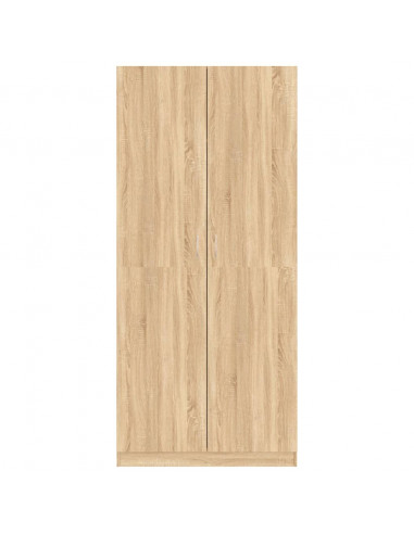 Armadio Rovere Sonoma 90x52x200 cm in Legno Multistrato
