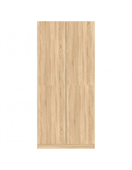 Armadio Rovere Sonoma 90x52x200 cm in Legno Multistrato