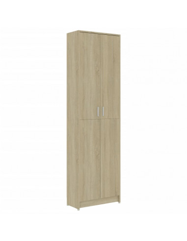Armadio Corridoio Rovere Sonoma 55x25x189 cm Legno Multistrato