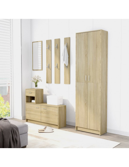 Armadio Corridoio Rovere Sonoma 55x25x189 cm Legno Multistrato