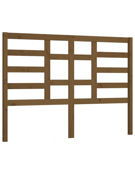 Testiera per Letto Miele 141x4x104 cm in Legno Massello di Pino