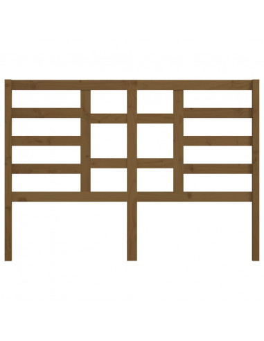 Testiera per Letto Miele 141x4x104 cm in Legno Massello di Pino