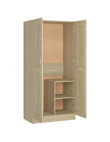 Armadio Rovere Sonoma 82,5x51,5x180 cm in Legno Multistrato