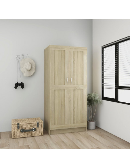 Armadio Rovere Sonoma 82,5x51,5x180 cm in Legno Multistrato