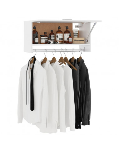 Armadio Bianco 70x32,5x35 cm in Legno Multistrato