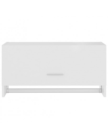 Armadio Bianco 70x32,5x35 cm in Legno Multistrato